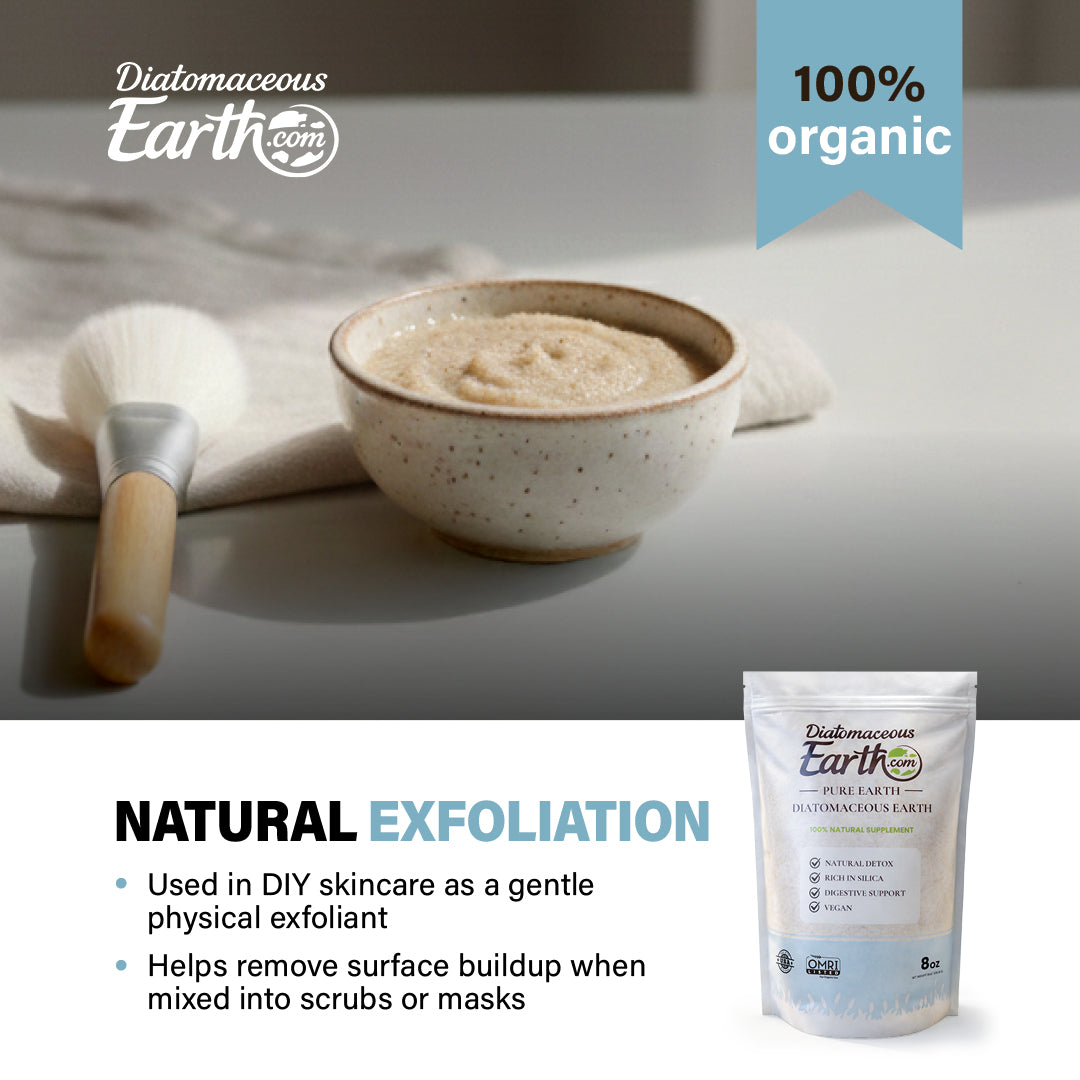 8oz Travel Size Food Grade Diatomaceous Earth