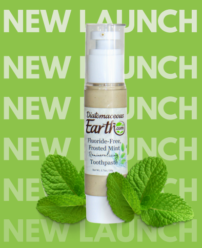 Frosted Mint Toothpaste Diatomaceous Earth