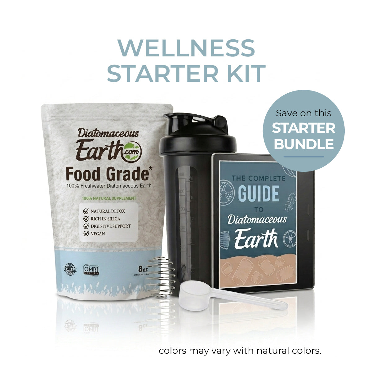 Wellness Starter Kit – Food Grade Diatomaceous Earth Essentials Bundle (8oz)