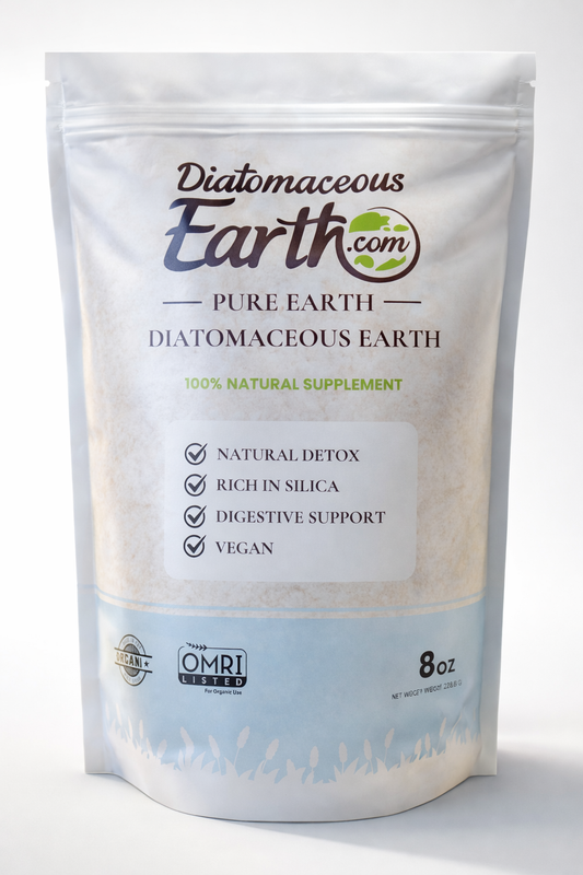 8oz Travel Size Food Grade Diatomaceous Earth